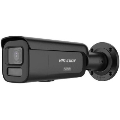 DS-2CD2T47G3-LIS2UY/SL(2.8mm)/BLACK - 4MPix IP Bullet Hybrid ColorVu AcuSense kamera, LED/IR 60m, WDR 130dB, Audio, Alarm, IP67,