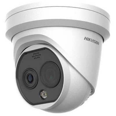 DS-2TD1228T-3/QA - IP Turret Termo optická kamera, objektiv 3,6mm, IR 15m, Audio, Alarm, blikač, Fire detection