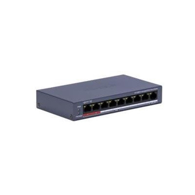 DS-3E0109P-E/M(C) - Switch 8x 100TX PoE + 1x 100TX uplink, 80W, Super PoE