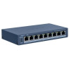 DS-3E1309P-EI/M -&nbsp;Smart managed switch 8x 100TX PoE + 1x Gb uplink, 60W, Super PoESwitch umožňuje zobrazit topologii a&nbsp;stav sítě, dále&nbsp;přijímat alarmy zařízení v reálném čase, což&nbsp;výrazně snižuje náklady na síťový&nbsp;provoz a údržbu.Smart funkce	Vizualizace topologie sítě	Alarmy typu PUSH	Monitoring stavu zařízení v reálném čase	Správa šířky pásma	Náhled trasování	Rozpoznávání zařízení	Náhled živého snímkuHardwarové funkce&nbsp;	PoE porty:&nbsp;8x 10/100Mbps RJ45 ports	Uplink porty: 1x Gb RJ45&nbsp;port	Network standard:&nbsp;IEEE 802.3, IEEE 802.3u, IEEE 802.3x, and IEEE 802.3ab	Switching capacity: 3,6Gbps	Forwarding mode:&nbsp;Store-and-forward	MAC address Table: 16K	PoE standard:&nbsp;IEEE802.3af, IEEE802.3at	PoE Power: max. 60W	Port max power 30W	Přepěťová ochran