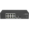 DS-3T1310P-SI/HS - Venkovní smart managed switch, 8x 100Mb PoE + 1x Gb RJ45 + 1x Gb SFP, 110W