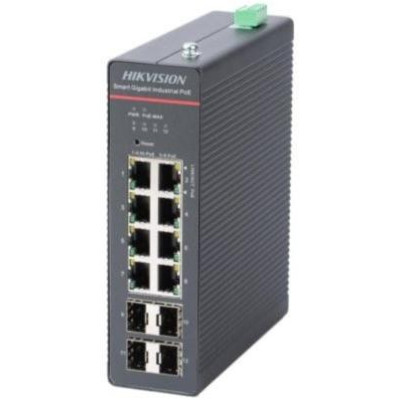 DS-3T1512HP-SI-8P4FKIT(240W) - KIT průmyslového switche  8x Gb Poe a 240W napájecího zdroje