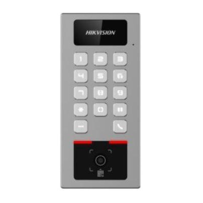 DS-K1T502DBWX-QR - IP interkom/vstupní terminál se čtečkou Mifare karet, podpora čtení  QR