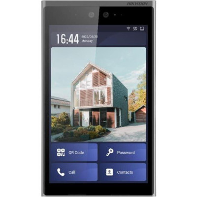 DS-KD9633-WBE6 - IP dveřni interkom s rozpoznáním obličeje, 10" dotykový displej, čtečka Mifare karet, Wi-Fi, Bluetooth