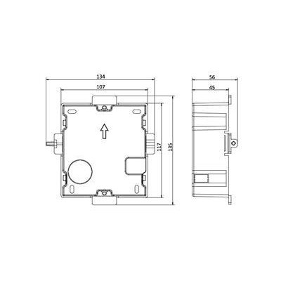 DS-KD-ACF1 - rámeček  interkomu pro zápustnou montáž
