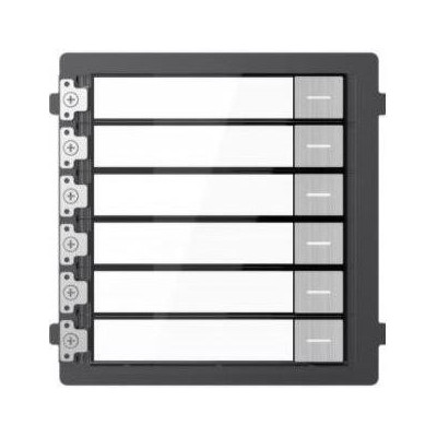 DS-KD-KK/S - Modul interkomu se 6 tlačítky, nerez