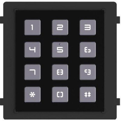 DS-KD-KP/Black - Modul interkomu s kódovou klávesnicí, černý
