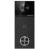 Hikvision DS-KV6114-WBE1 -&nbsp;Jednotlačítkový IP dveřní interkom,&nbsp;4MPx kamera, čtečka karetVíce možností otevření: bezkontaktní karta, Bluetooth, Hik-Connect, vnitřní stanice&nbsp;Vysoce kvalitní obraz s rozlišením 4 MP, snímač 1/3" CMOS4 MP (2688 × 1520) @ 25 fps v hlavním streamuKompresní formáty: H.264, H.265Vestavěný mikrofon a reproduktor pro obousměrnou komunikaciPodpora Wi-Fi připojení (IEEE 802.11 b/g/n)Podpora mobilní aplikace Hik-Connect pro vzdálenou komunikaciPodpora RFID karet Mifare (13,56 MHz)1× tlačítko pro voláníPodpora PoE (IEEE 802.3af) nebo napájení 12 V DCPodpora MicroSD karty až do 128 GBKrytí: IP65 (odolnost proti prachu a vodě)Montáž: povrchová&nbsp;Parametry	Operační systém&nbsp;LINUX	Vestavěný vysokovýkonný procesor,&nbsp;Paměť&nbsp;RAM&nbsp;512 MB,&nbsp;ROM&nbsp;4 GB	Doplňkové osvětlení&nbsp;IR &nbsp;až do 3 m	Zorné pole&nbsp;Vodorovné: 150°; Vertikální