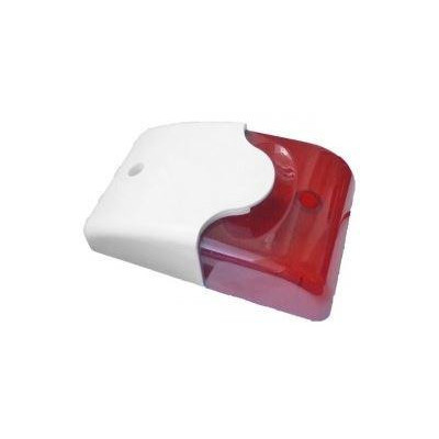 ES-36LR - Interiérová siréna, bílý plast + červený blikač