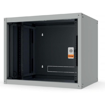 EVO9U6045 - Legrand Evoline 19" nástěnný rozvaděč 9U 600x450 skleněné dveře 65 kg