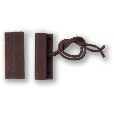 FM-106, hnědý - hnědá - povrchový, samolepící - 2vodič