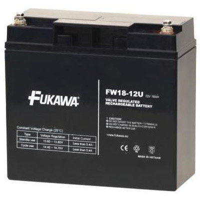 Fukawa FW 18-12 U - Akumulátor bezúdržbový 12V/18Ah, závit M5, životnost 5let