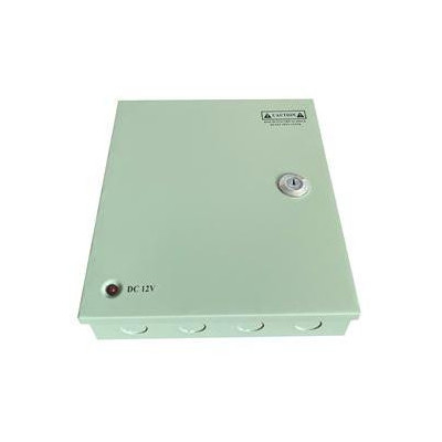 HW-12V-15A-9 - spínaný stabilizovaný zdroj 12VDC/15A v boxu s jištěnými výstupy