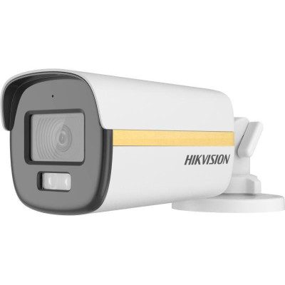 DS-2CE12DF3T-LFS(2.8mm) - 2MPix HDTVI Bullet Hybrid ColorVu kamera, LED/IR 40m, 4v1, Audio, IP67, WDR 130dB