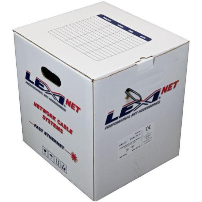 KLEXI65504PE-RB - Kabel LEXI Cat 5e UTP 24AWG venkovní dvouplášť PVC+PE černý, samoodvíjecí box