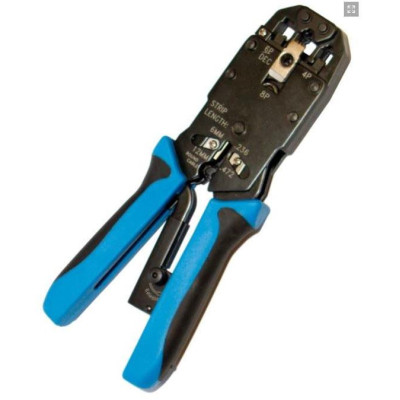 KLPROFI1B - Kleště Profi1 4/6/8 super celokové, modré měkčené s round stripperem