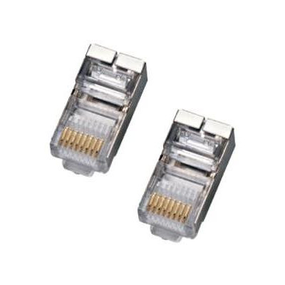 Konektor RJ45-CAT.5e FTP - 8/8 50u drát/licna kulatá