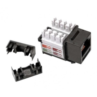 KSL5EUTPB - LEXI-Net Keystone RJ45, Cat.5e, UTP DUAL + oko černý