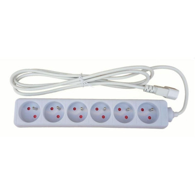 LEXIPPU 6-02 - Prodlužovací přívod 250V s EURO konektorem C14 do UPS, 2m, 6 zásuvek