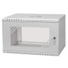 LX19-6U-450GG - LEXI-Net Basic rozvaděč nástěnný 19" 6U 520x450, dveře sklo, šedý