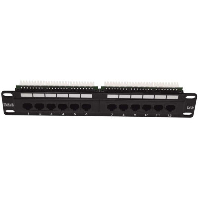 PATCHP1U12P - LEXI-Net Patch panel pro 10" rozvaděče C5e 12Port 1U