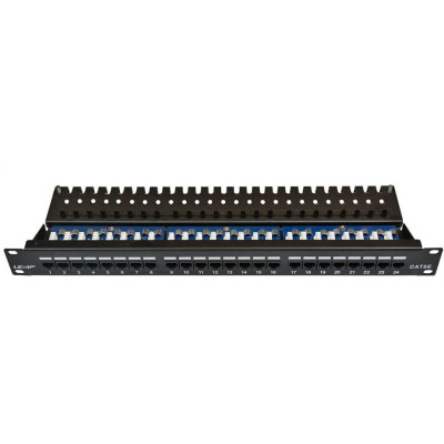 PATCHP24PHZ - LEXI-Net Patch panel 24PORT pro 19" rozvaděče CAT5E UTP horní zářez