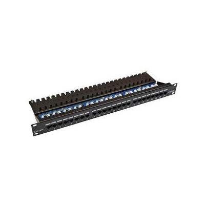 PATCHP24PHZ - LEXI-Net Patch panel 24PORT pro 19" rozvaděče CAT5E UTP horní zářez