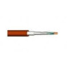 PRAFlaGuard - 2x2x0,8mm - 2x2x0,8mm kabel stíněný ohniodolný bezhalogenový HNĚDÝ