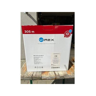 WIC-5-FU-LD-30-VI - WIREX Instalační kabel CAT5E F/UTP LSOH / DCA 305m box fialový