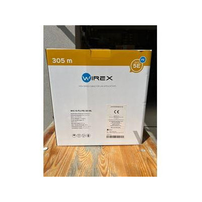 WIC-5-FU-PE-30-BL - WIREX Instalační kabel CAT5E F/UTP PE 305m box černý