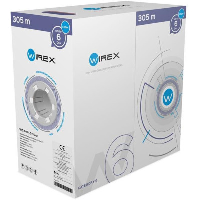WIC-6-U-LD-30-VI - WIREX Instalační kabel CAT6 U/UTP LSOH / DCA 305m box fialový