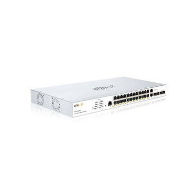 WI-PCMS328GF V2 - 24GE + 2Combo SFP + 2SFP 802.3af/at Cloud L2 Managed PoE switch; 370W
