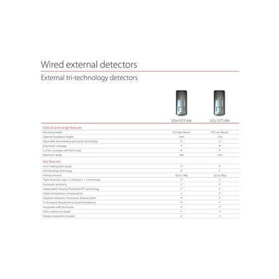 XDH10TT-AM1 - 2xPIR+MW venkovní detektor s dosahem 10 x 10m, PET