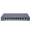 DS-3E0310P-E/M(B) - Switch 8x 100TX PoE, 2x Gb uplink, 80W, Super PoE