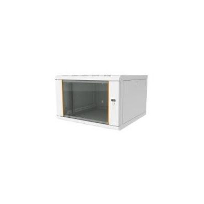 AG-AB09U6045B1-A0CC-A-D1 - Nástěnný rozvaděč AGER 19  9U 600x450mm,šedý,skleněné dveře,80kg,odním. a uzam.bočnice