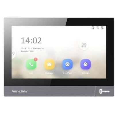 DS-KH8381-TE1 - 7" IP bytový dotykový monitor s kovovým rámečkem, PoE