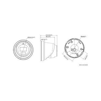 DS-2CD2346G3-IZ2UY(2.8/4mm)(O-STD) - 4MPix IP Turret AcuSense kamera s nastavitelným ohniskem objektivu, IR 30m, Mikrofon, IP67