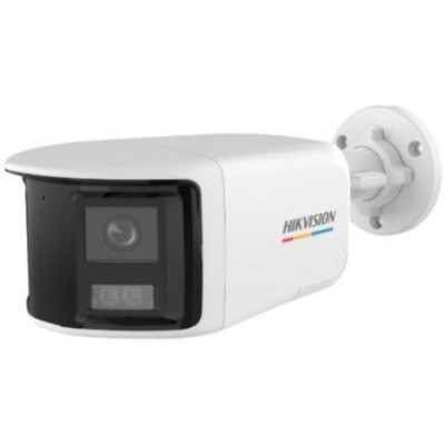 DS-2CE12KF3TP-DLS - 3K panoramatická HDTVI Bullet Smart Hybrid Light kamera, LED/IR 40m, mikrofon, IP67