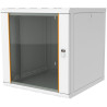 AG-AB12U6045B1-A0CC-A-D1 - Nástěnný rozvaděč AGER 19  12U 600x450mm,šedý,skleněné dveře,80kg,odním. a uzam.bočnice