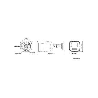 DS-2CD1T47G3-LIU(2.8mm) - 4MPix IP Bullet Hybrid ColorVu  kamera; LED/IR 50m, WDR 120dB, Mikrofon, IP67