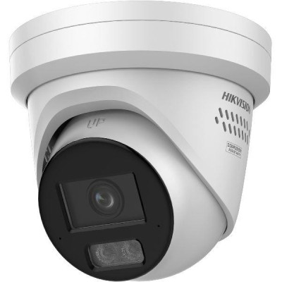 DS-2CD23126G3-IS2UY/SL(2.8mm)(eF) - 12MPix IP Turret Smart Hybrid Light Acusense kamerara, IR 30m,audio, alarm, IP67, blikač
