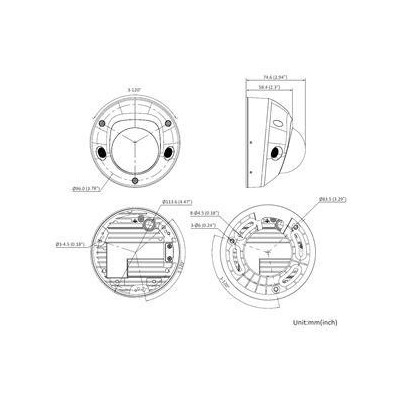 DS-2CD2546G3-IZS2UY(2.8/4mm)(O-STD) - 4MPix IP Mini Dome AcuSense kamera s nastavitelným ohniskem objektivu, IR 30m, Mikrofon, I