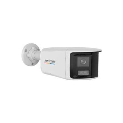 DS-2CE12KF3TP-DLS - 3K panoramatická HDTVI Bullet Smart Hybrid Light kamera; LED/IR 40m, mikrofon, IP67