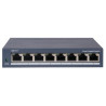 DS-3E1508-EIV2 - SMART switch 8x Gb port RJ-45, bez PoE