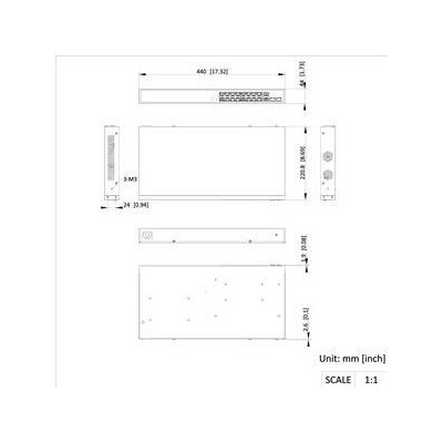 DS-3E1520P-EI - Smart managed switch 16x Gb PoE + 2x Gb Uplink RJ-45 + 2x Gb SFP, 230W, Super PoE až 300m