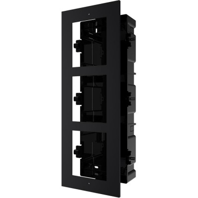 DS-KD-ACF3/Black BV - 3-rámeček interkomu pro zápustnou montáž, černý