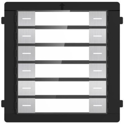 DS-KD-K12/S - Modul interkomu s 12 tlačítky, nerez