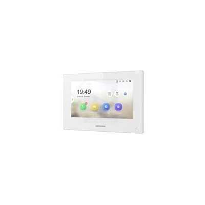 DS-KH6320-WTE1-W - 7" IP bytový dotykový monitor, Wi-Fi PoE bílý