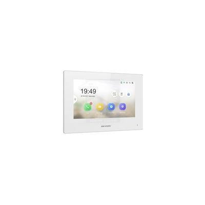 DS-KH6320-WTE1-W - 7" IP bytový dotykový monitor, Wi-Fi PoE bílý