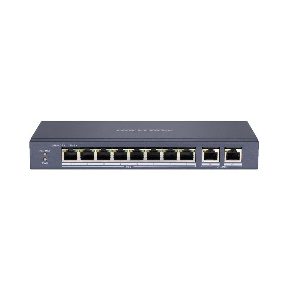 DS-3E0310P-E/M - switch 8x 100TX PoE, 2x Gb uplink, 60W, Super PoE DS-3E0310P-E/M - switch 8x 100TX PoE, 2x Gb uplink, 60W, Super PoE